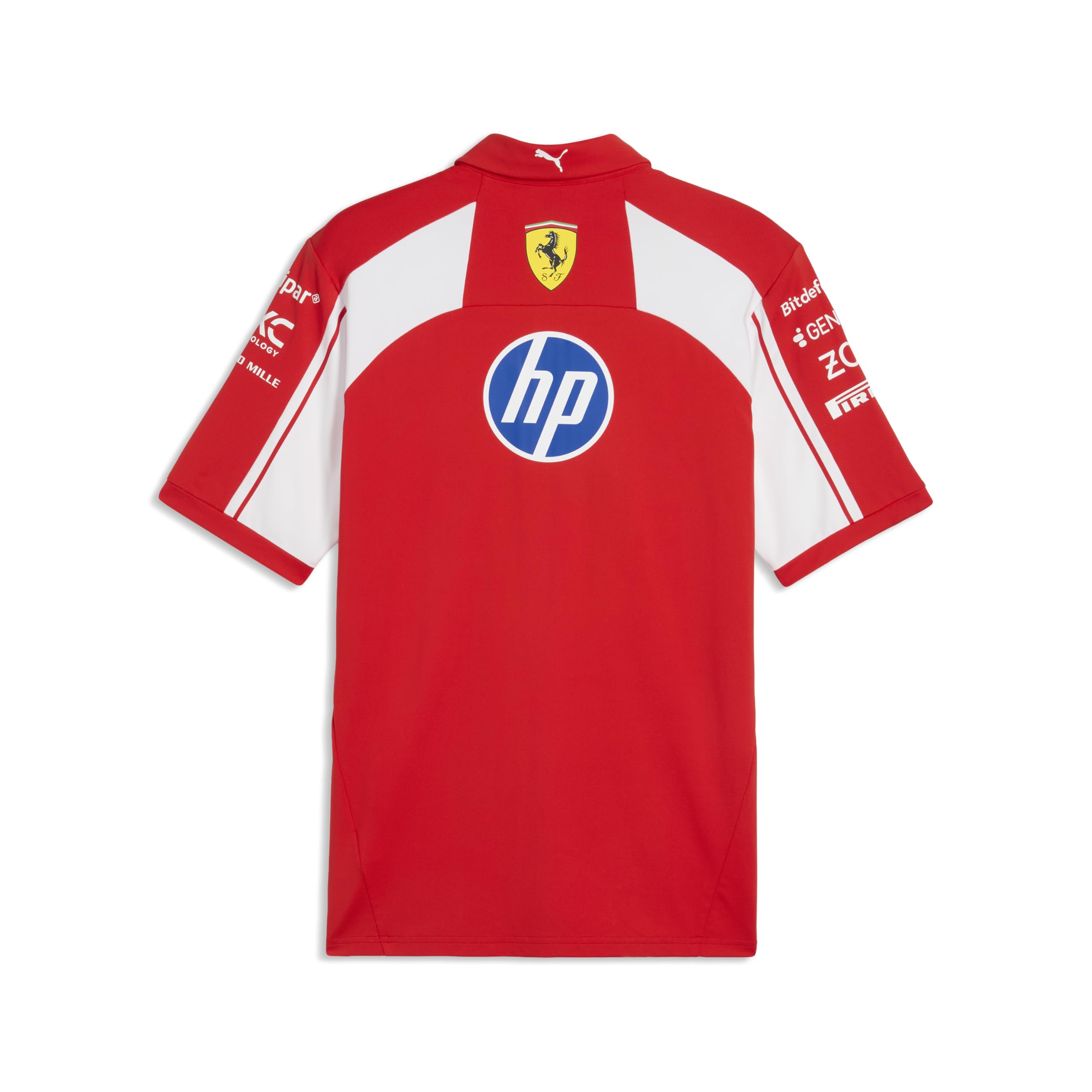 PUMA Scuderia Ferrari F1 2026 Polo Team Uomo - Authentic con Confezione Regalo - Rosso