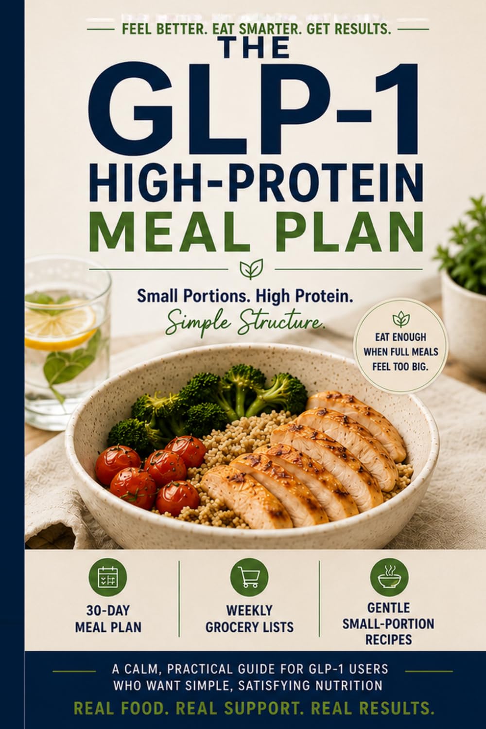 The GLP-1 High-Protein Meal Plan: Small Portions. High Protein. Simple Structure.