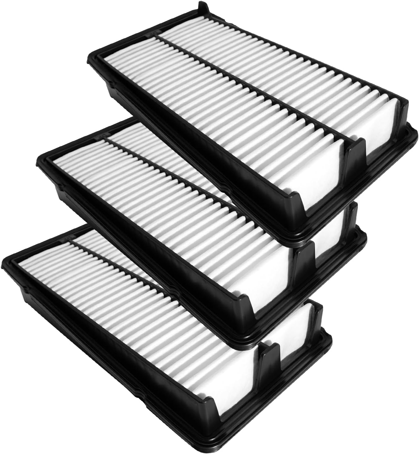 CA8475 Replacement 3 Pack Engine Air Filter for 2001-2003 Acura CL, 1999-2003 TL, 1998-2002 Honda Accord, Replace OE# AF7920, A1612C, A25249, 6444, PA5249, A25249, 17220P8CA00, 17220P8CA00