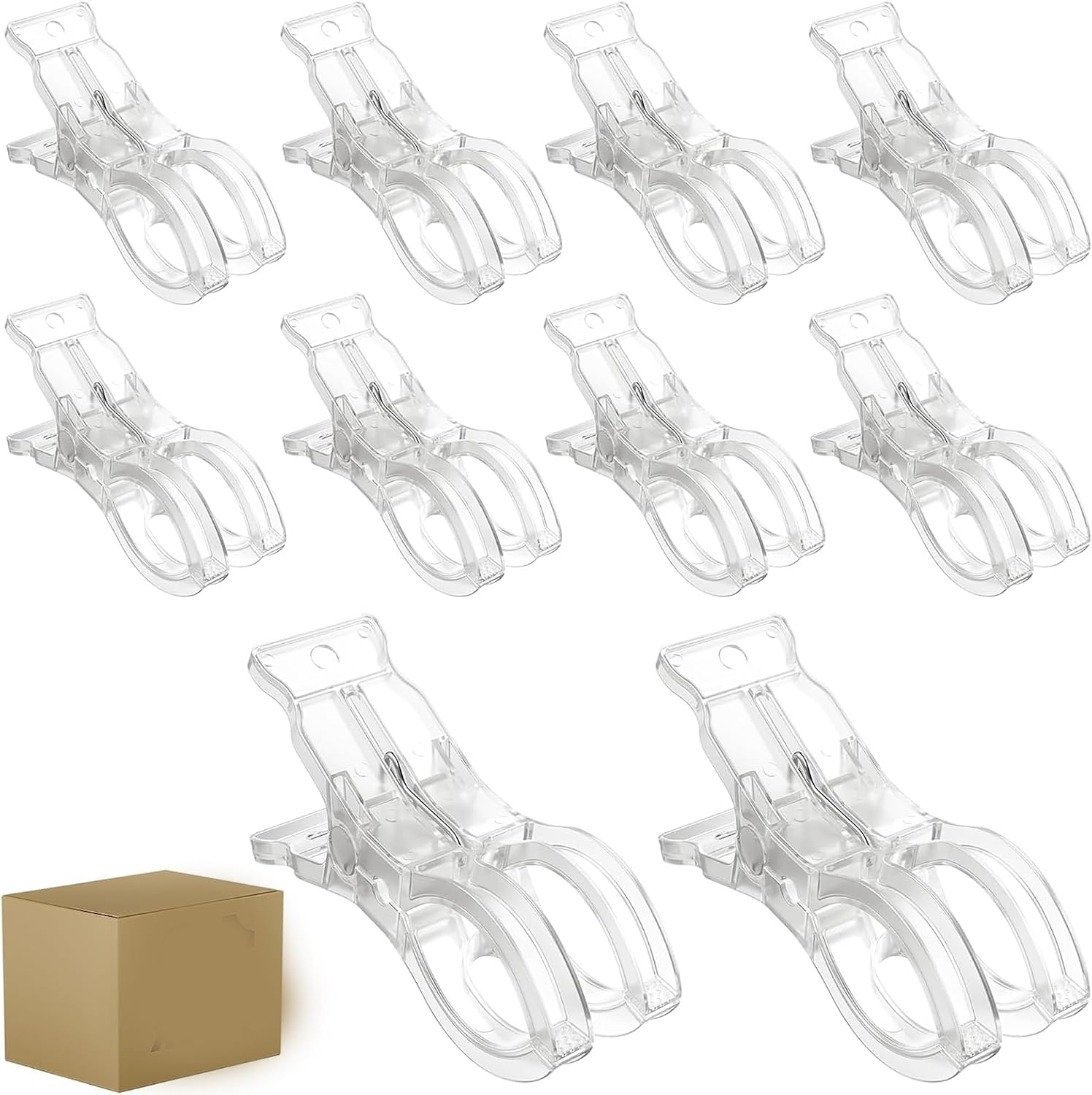 10 Pack Balloon Arch Clips Large Clamps for Backdrop 3.5'' Plastic Clips Supplies for Birthday Decoration Accessories Beach Towels Swimming Pool Photography Studios for Use