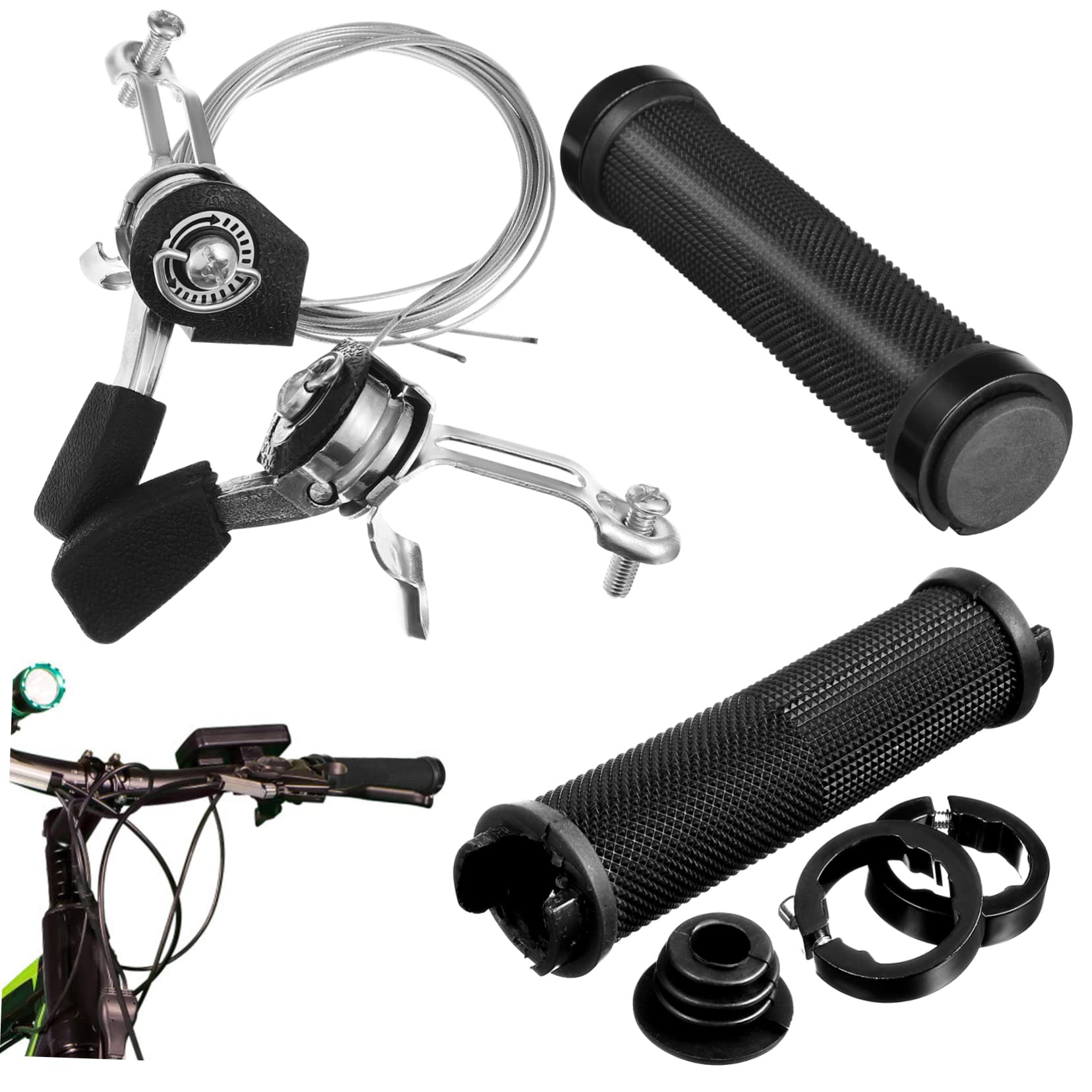 SUPVOX 1Set Bicycle Ergonomic Handlebar Accessories for Mountain and Road Bikes Easy to Install Replacement Gear Shift Components