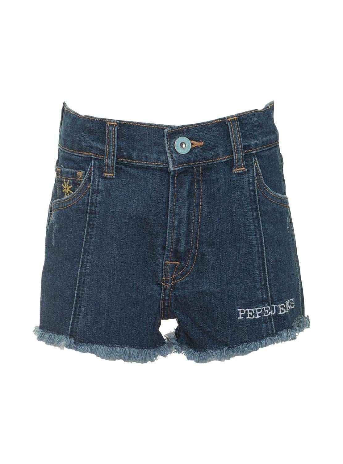 Pepe Jeans -Short Vaquero PG800583 Patty Flow 000 Denim -PANTALÓN Corto Vaquero NIÑA (8 AÑOS)