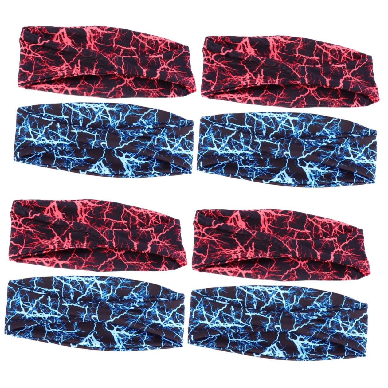 BESPORTBLE 8pièces Headbands De Sport Absorbants Élastiques Anti-transpirants pour Hommes Et Femmes Accessoires De Fitness Respirants
