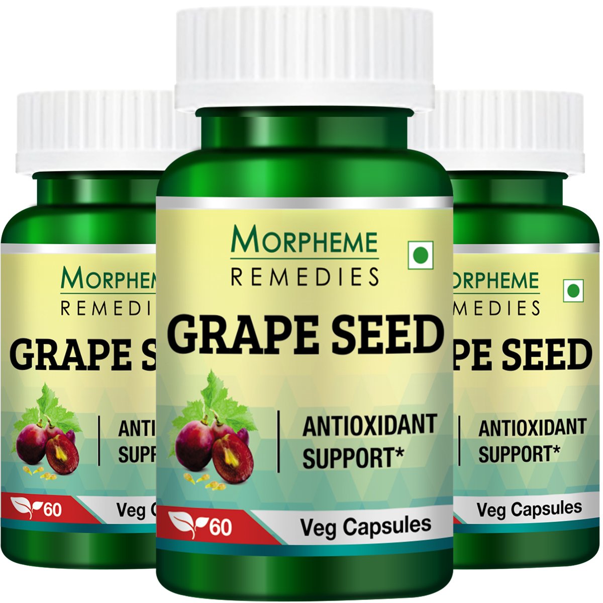 Morpheme Grape Seed Extract 500mg Extract 60 Veg Caps