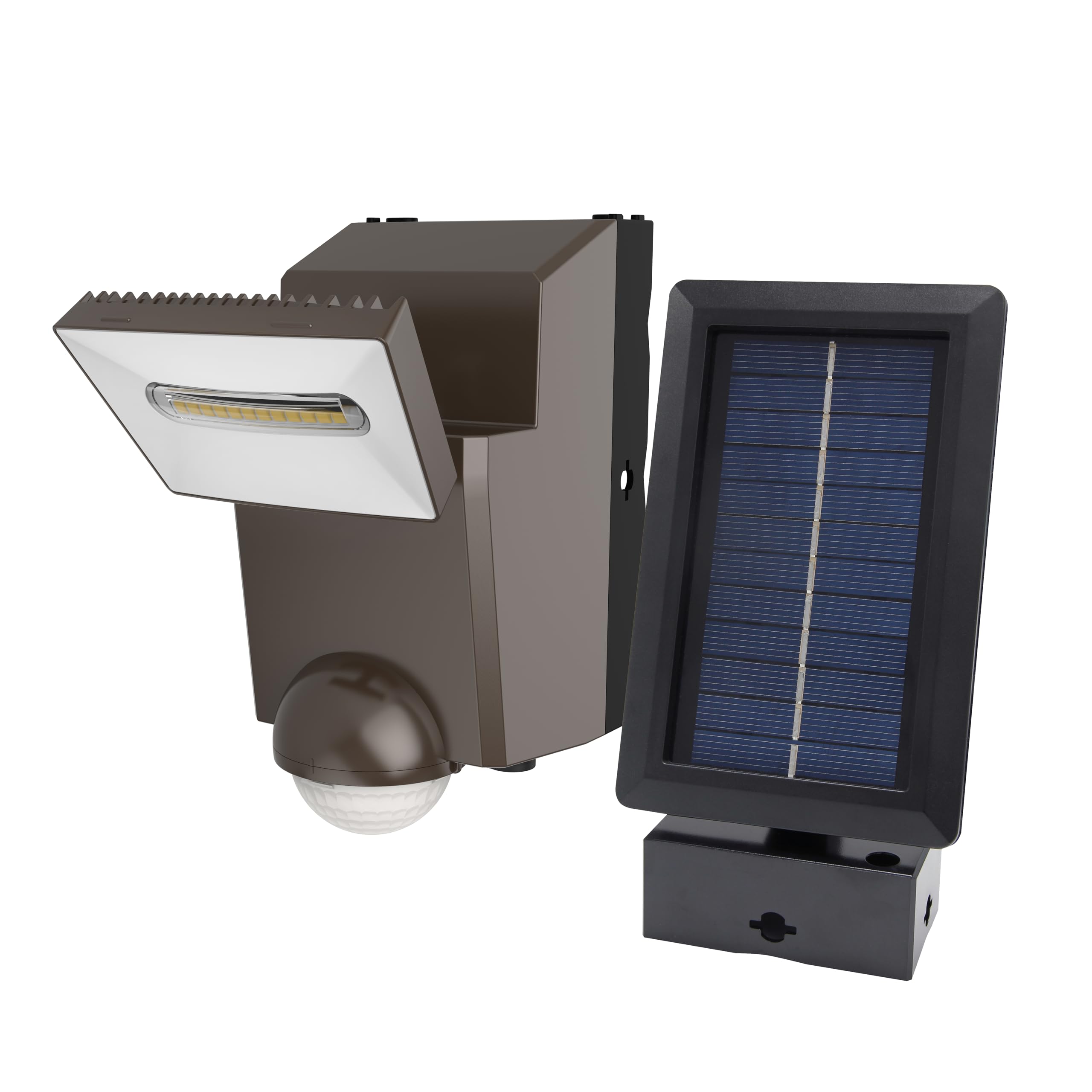 Iq Group Bronze Iq Pir Solar Powered Security Light - Outdoor Security Wall Light - Exterior Solar Powered Pir Motion Sensor - 700 Lumen Led Floodlight (Single), Ls1870-Bz