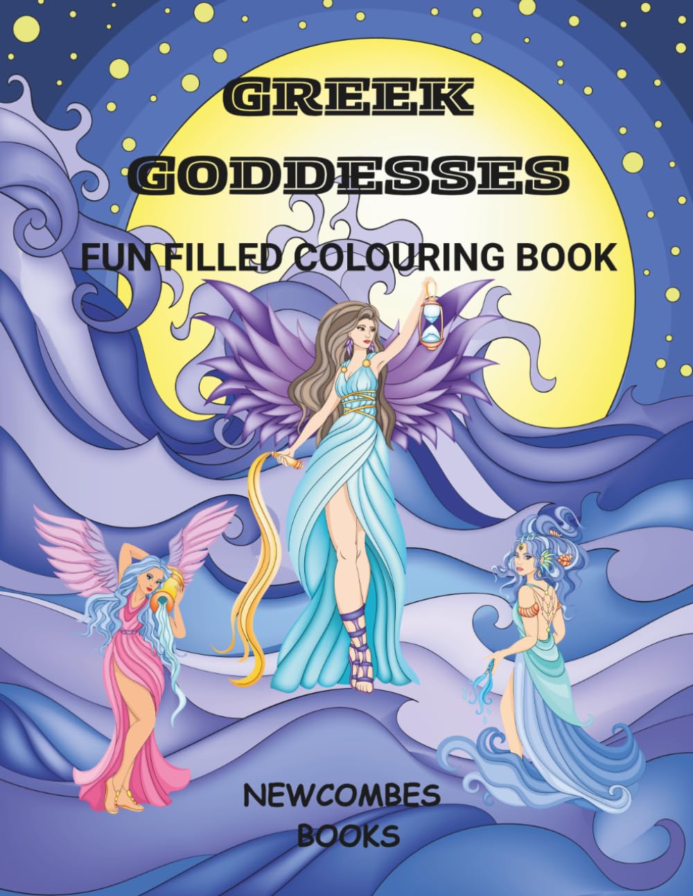 Greek goddesses: Fun filled colouring book