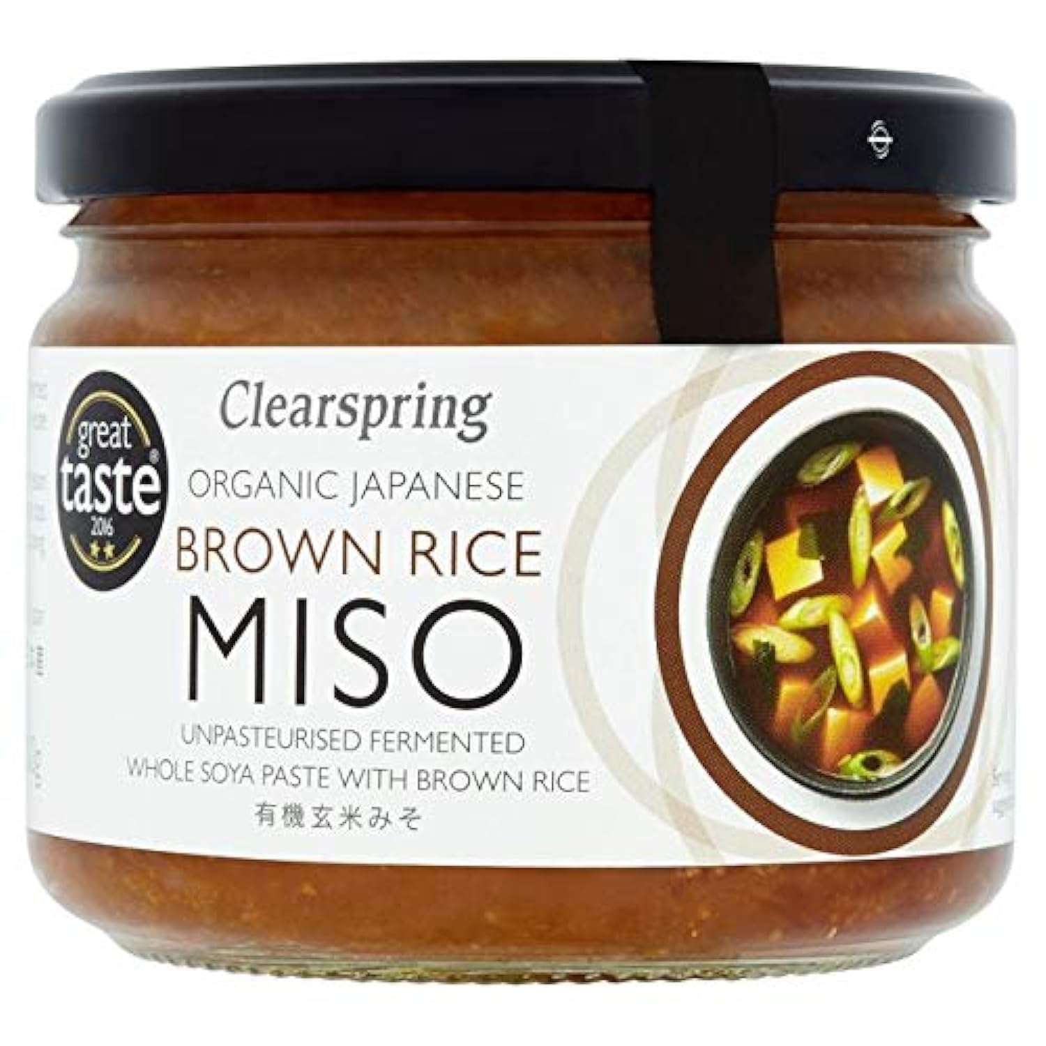 Clearspring Organiczny brązowy ryż miso w słoiku 300 g (opakowanie 3 szt.)
