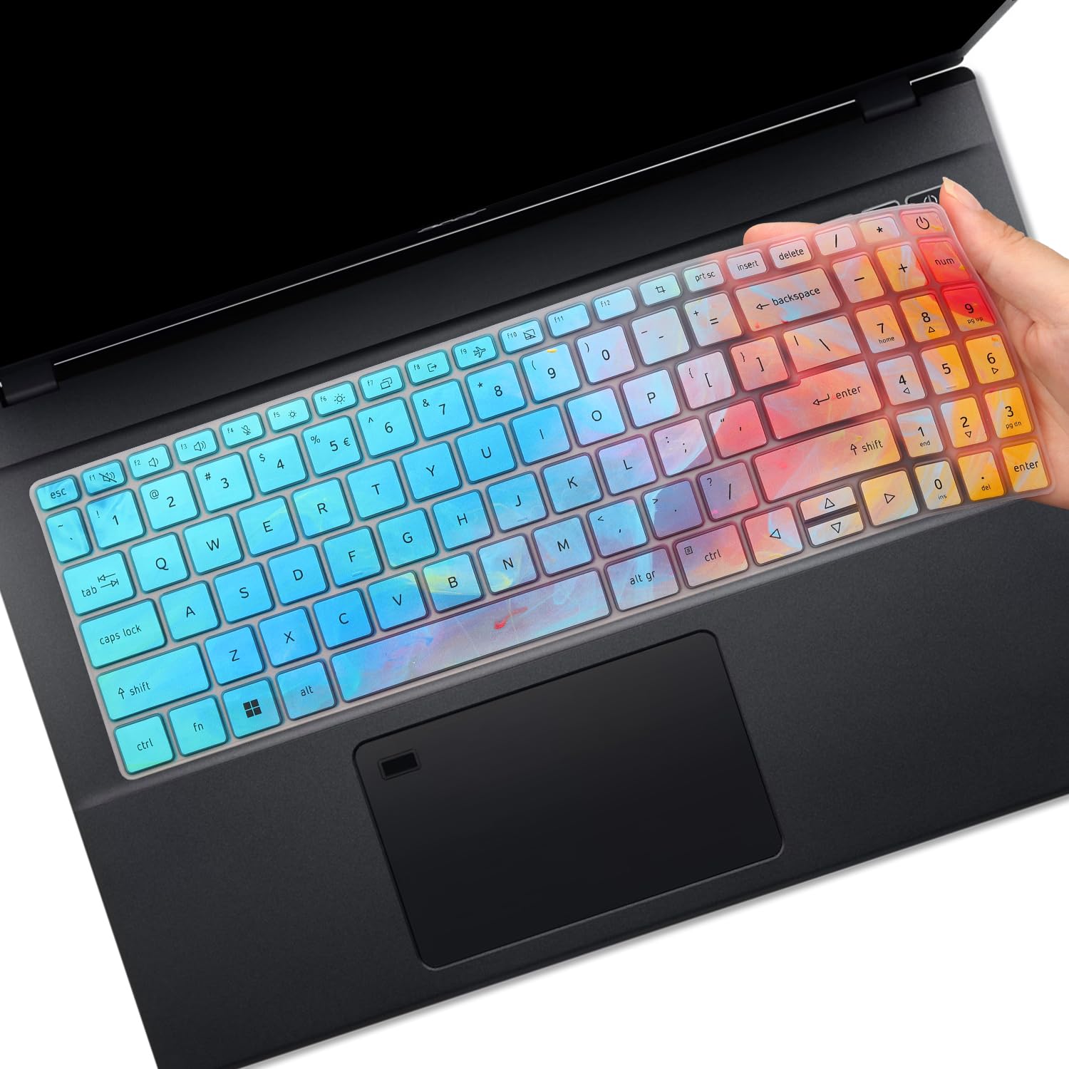 Keyboard Cover for 2025 2024 Acer Aspire 3 15.6" A315-24P/24PT A315-58/59 A315-510P, Aspire 5 15.6" A515-58M/58GM/58PT/58P A515-57/57G/57T A515-47/48M, Aspire Vero 15.6" 16" (Not Fit A515-46~A515-56)