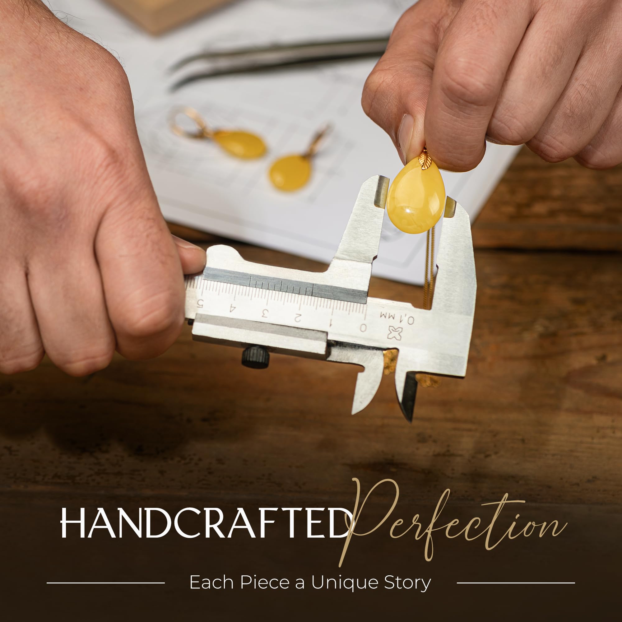 Baltic Amber Pendant for Women, Sparkling Amber Drop, Gold Plated Sterling Silver Necklace, Cognac Color Jewelry for Ladies, 18 inch gold plated chain