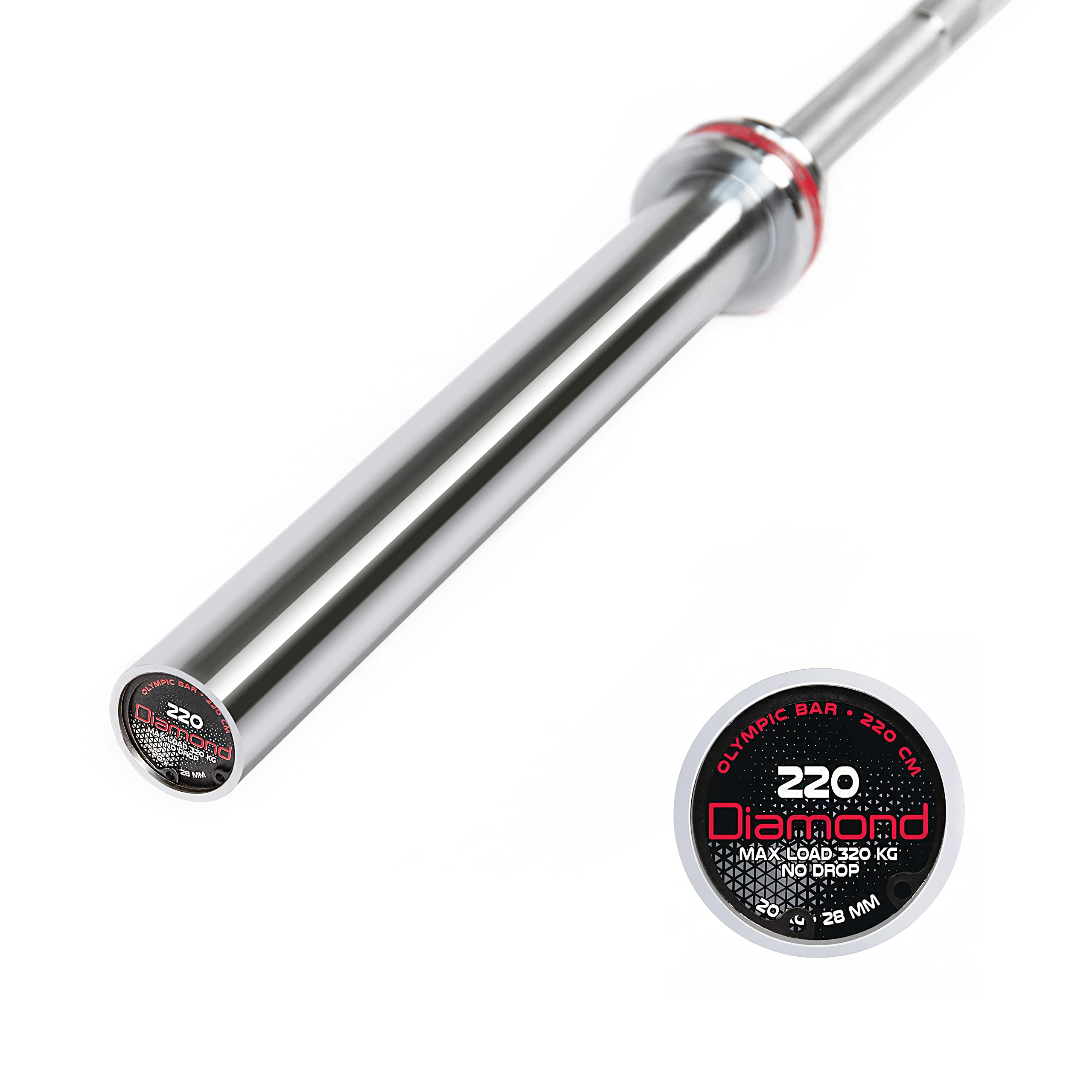 Bilanciere Olimpico Diamond 220 cm - carico massimo 320 Kg