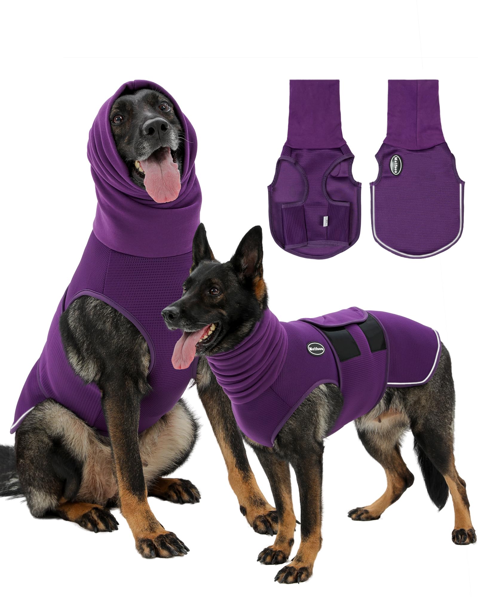 Meifsou Dog Anxiety Vest with Hood
