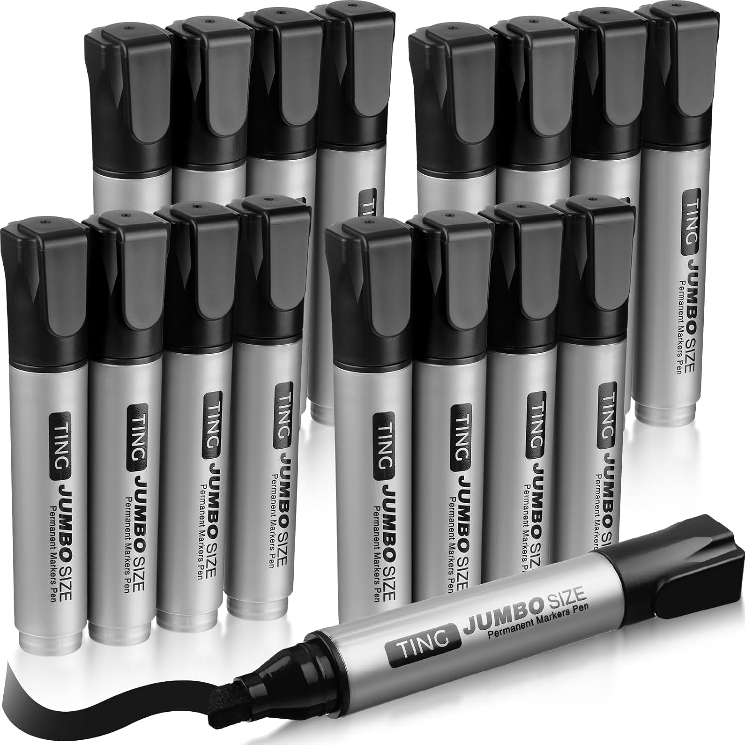 Fuutreo 16 Pcs Jumbo Size Permanent Markers Bulk Large