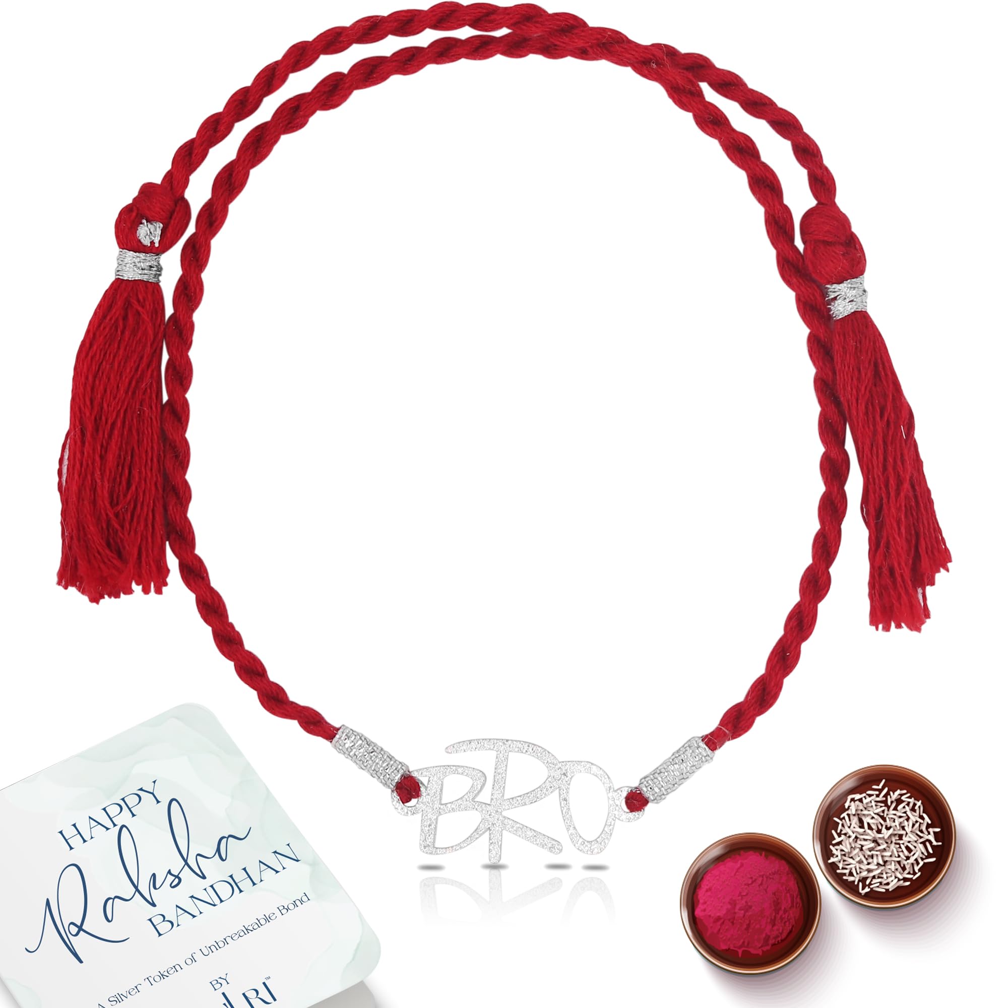 ZULRI 925 Sterling Silver BRO Cool Rakhi For Brother (Boys & Men) Cotton Thread | Rakshabandhan Rakhi With Greeting Card & Roli Chawal and Certificate of Authenticity 925 Silver (B0CBS7F3T7) Amazon Price History, Amazon Price Tracker