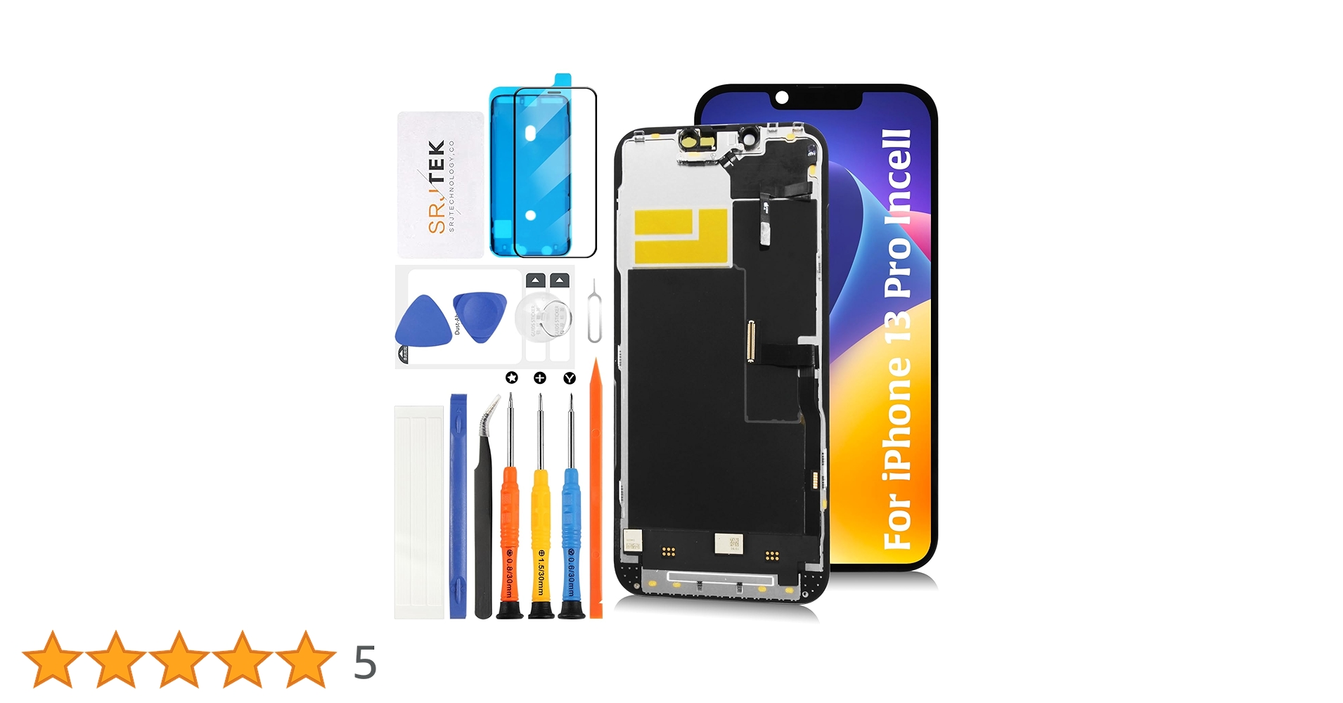 Amazon.co.jp: SRJTEK For iPhone 13 Pro incell 液晶パネル 画面交換