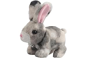 Interactive Animated Bunny Toy for Kids, Fun Pet Rabbit with Walking, Hopping,...