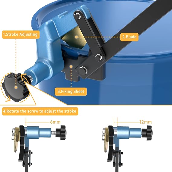 Steel Drum Deheader with Plastic Grip and Non-Sparking Copper Alloy Blade