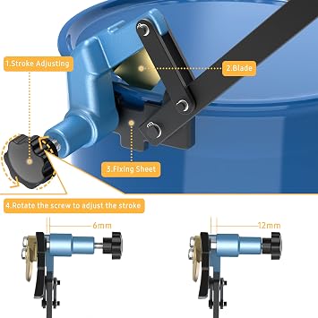 Steel Drum Deheader with Plastic Grip and Non-Sparking Copper Alloy Blade