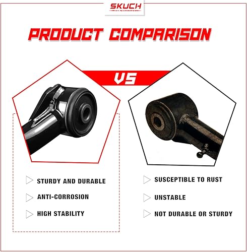 Miniatura 5 de Brazos de control superiores delanteros de elevación de 1-3 pulgadas para Nissan Frontier 2005-2021, kits de suspensión brazos tubulares para