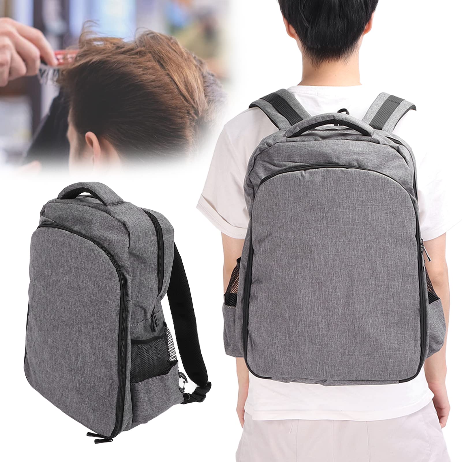 Friseur Styling Tasche, Professionelle Friseur Rucksack Großem Fassungsvermögen Werkzeuge Tasche Organizer Tragbare Reise Cosmetic Organizer für Zubehör Schermaschinen