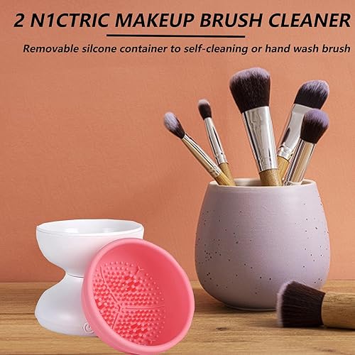 Miniatura 6 de Máquina limpiadora de brochas de maquillaje eléctrica, 2 en 1, máquina de limpieza automática de brochas de maquillaje, máquina de limpieza USB para