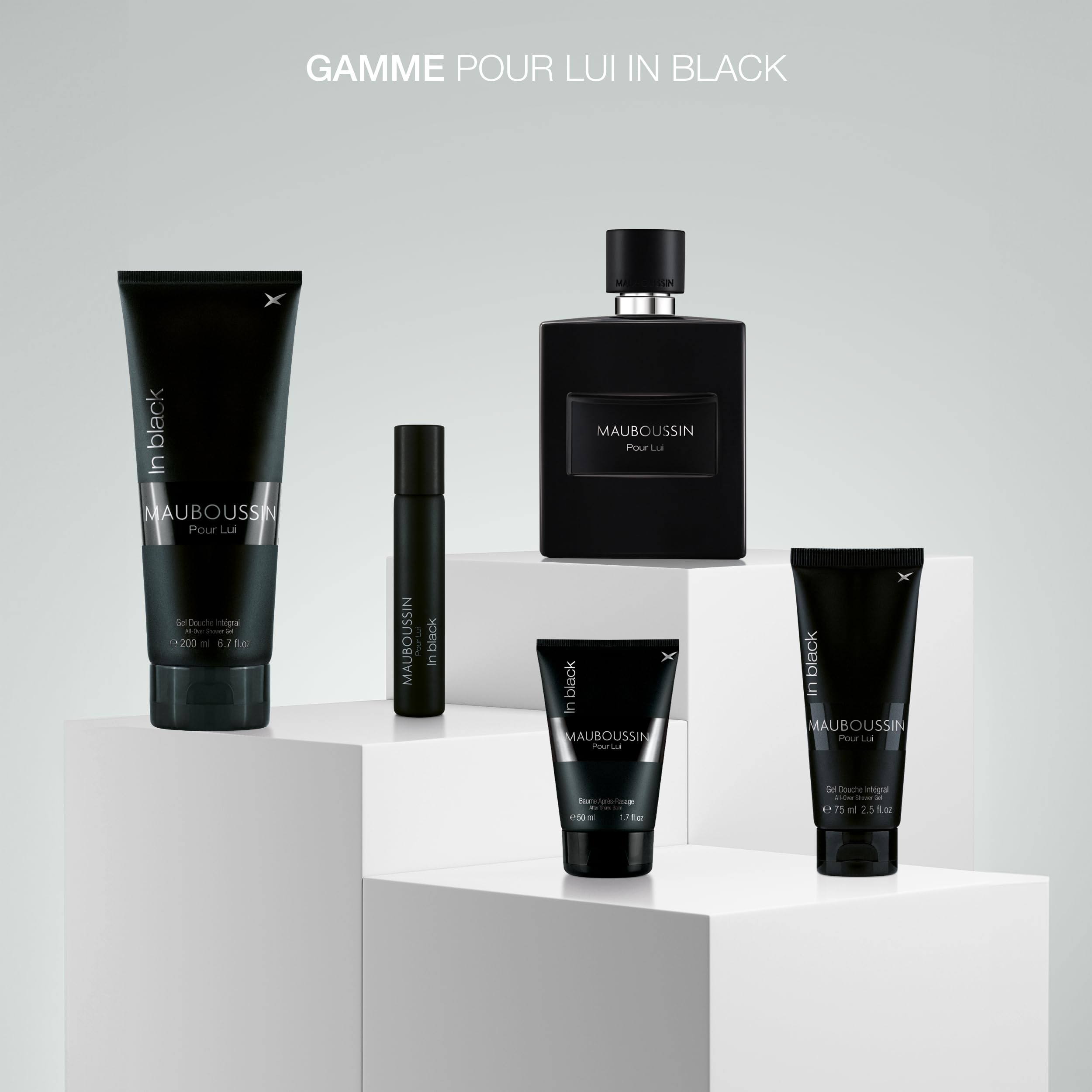 Mauboussin - Pour Lui In Black 100ml + 20ml (Travel Spray) - Eau de Parfum Homme - Senteur Boisée & Orientale
