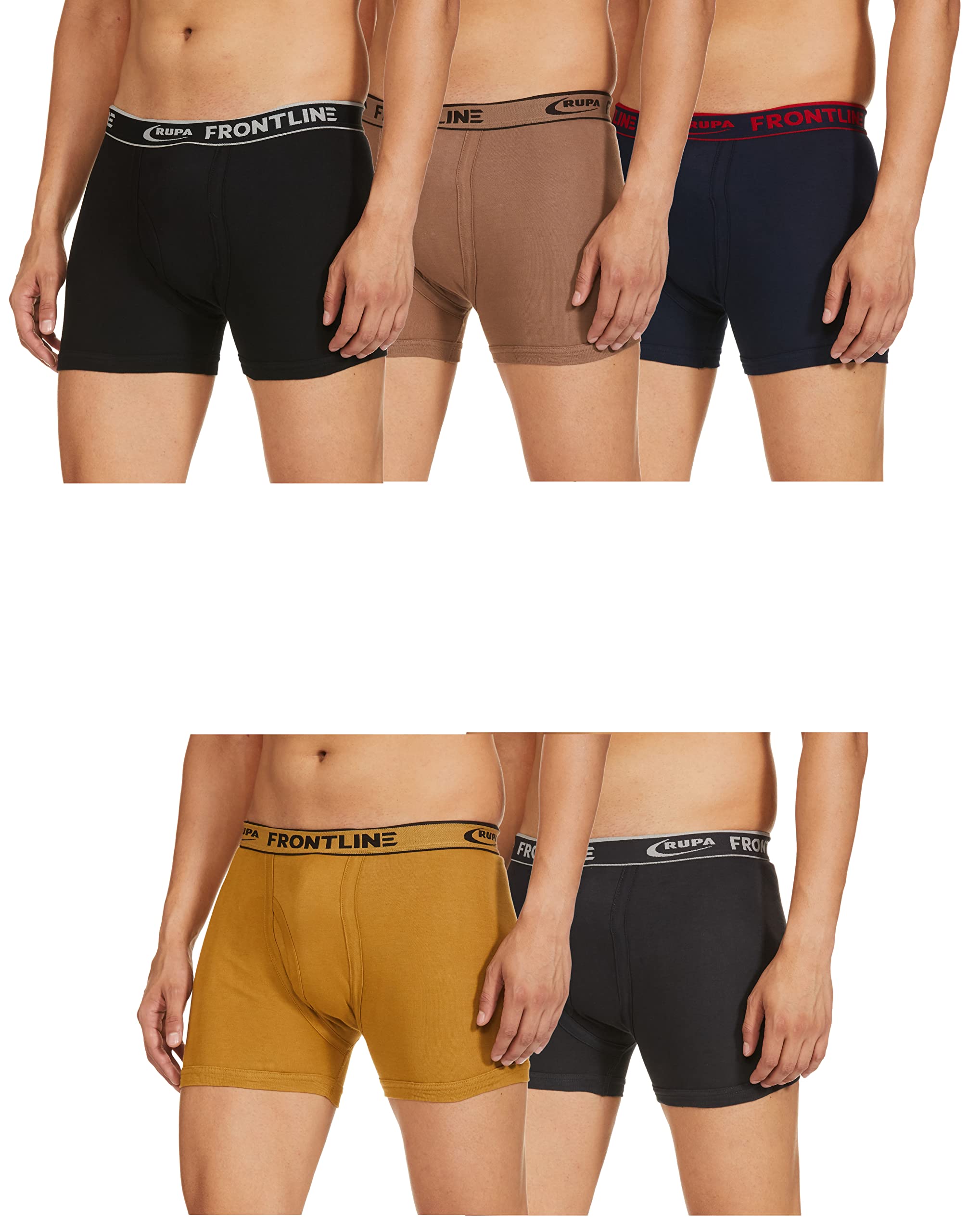 RUPA FRONTLINERUPA JON OBAMA Frontline Men's Solid Trunks (RFLFDRTDCFP500 and Print May Vary_95 cm)