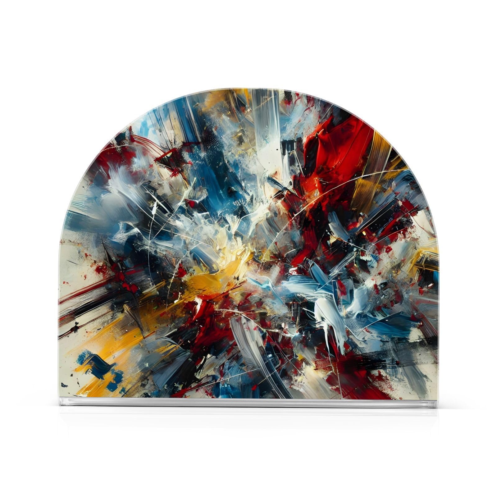 Explosive Colors Red Kitchen Napkin Holder, Dinner Napkin Holder, 2 Pack, Non Slip Acrylic Holder