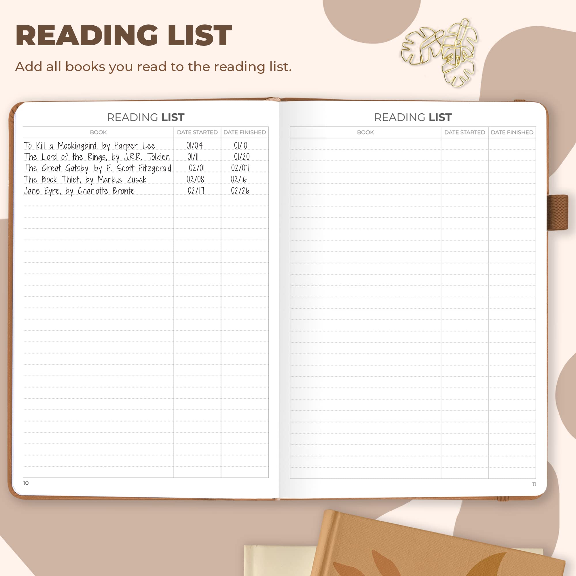 Clever Fox Reading Journal, Guided Book Review Log with Reading Tracker, Gift Book Accessories for Reading Lover - Image 3