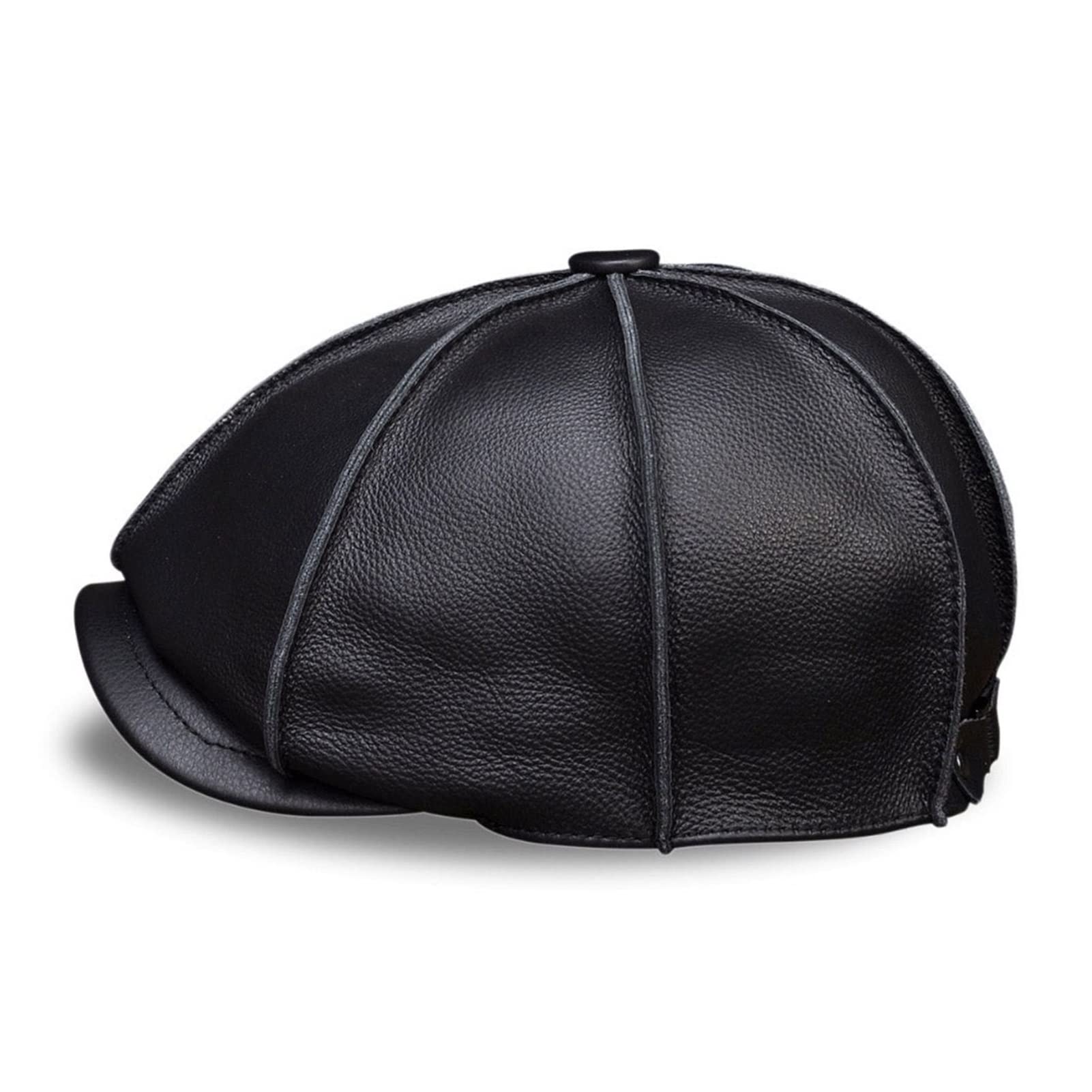 Mężczyźni. Prawdziwej Skóry Czapka z baseball Kapelusz Brand New Real Leather Beret Caps Hats