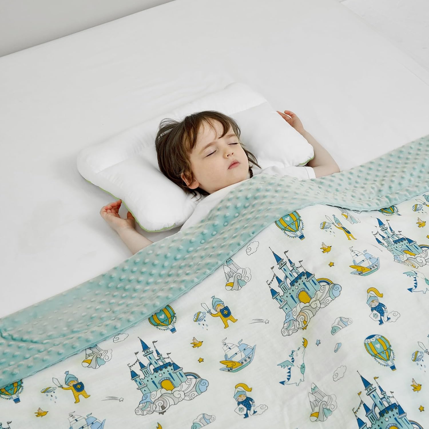 Reidio 1Pcs Toddler Pillows with Removable Soft Pillowcase Kids Pillows for Sleeping Ergonomic Design Machine Washable (3-8T, Yellow) - Image 8