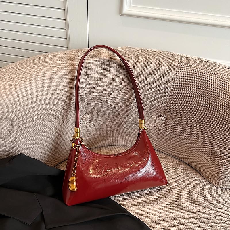 Image of NEBIL Shoulder Bag for Women Small Vintage Shoulder Purse Handbags Retro Purse Cute Clutch Hobo Underarm Bag (Silver)