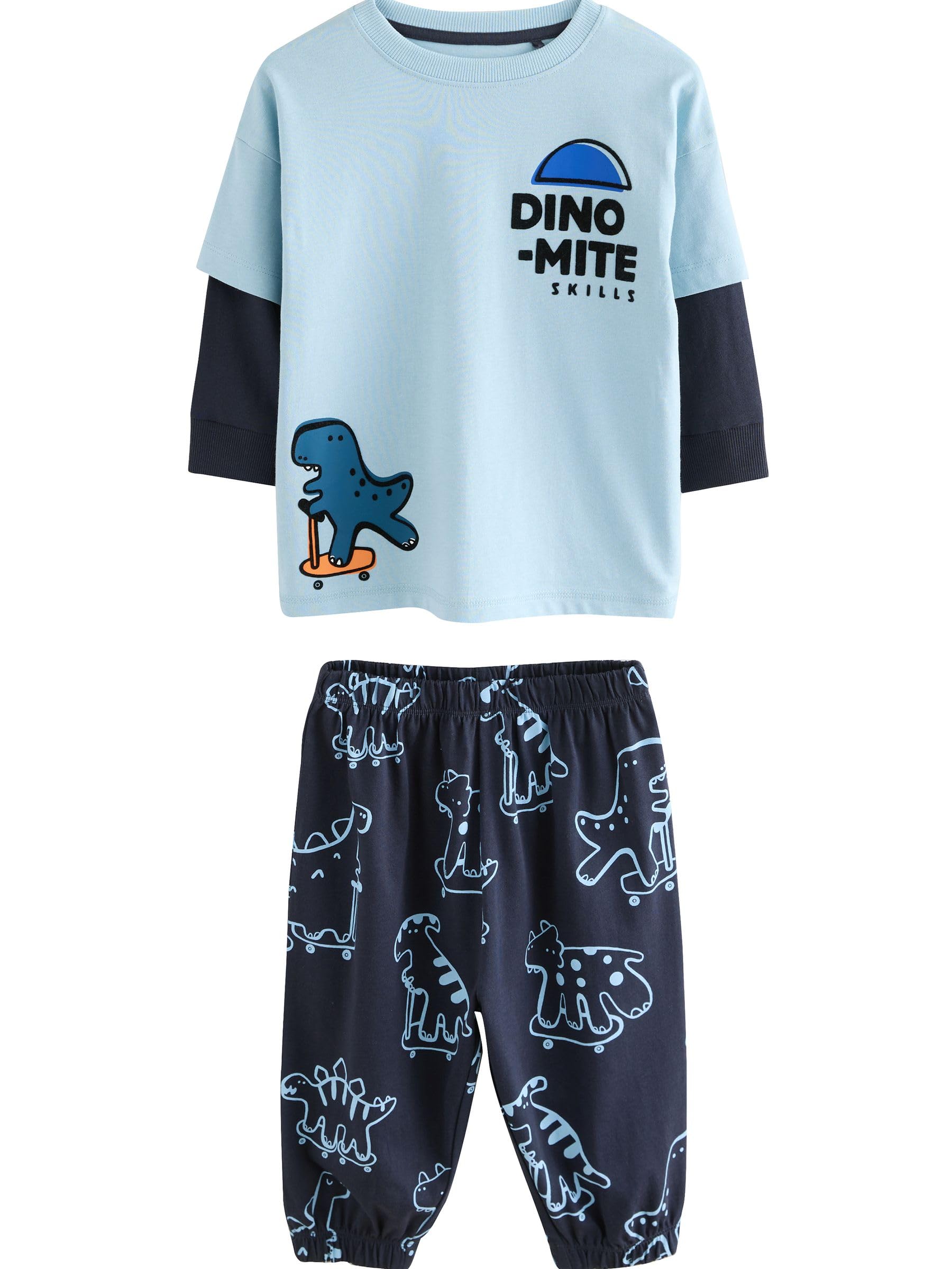 NEXT Garçon Pyjama Oversize, Lot de 3