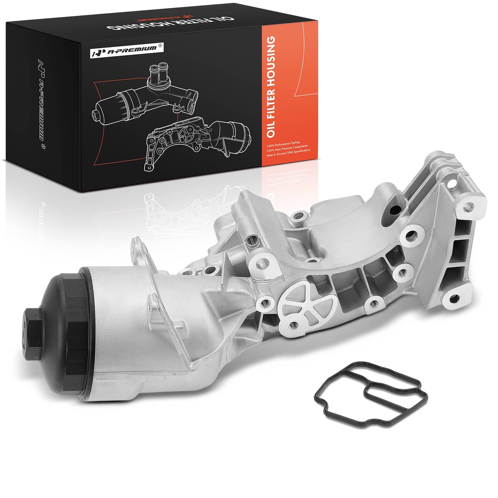 Photo 1 of A-Premium Oil Filter Housing Cap Assembly Compatible with BMW 320i 2001-2005, 323Ci, 323i, 325Ci, 325i, 325xi, 328Ci, 328i, 330Ci, 330i, 330xi, X5, 525i, 528i, 530i, X3, Z3, Z4, 2.2L 2.5L 2.8L 3.0L