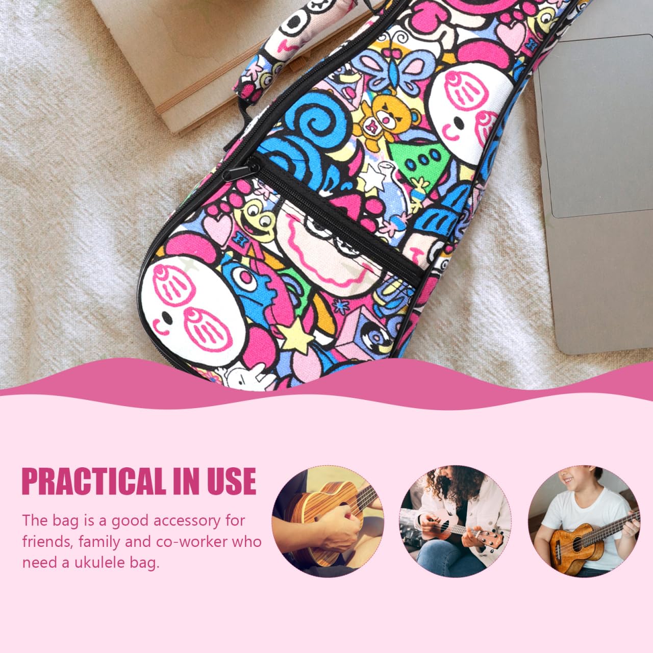 Bolsa De Guitarra Cubierta De Ukelele Suministro De Ukelele Estuches De Guitarra para Guitarras Acústicas Duro Caso De Ukelele De Concierto Portátil El Plastico Funda De Guitarra