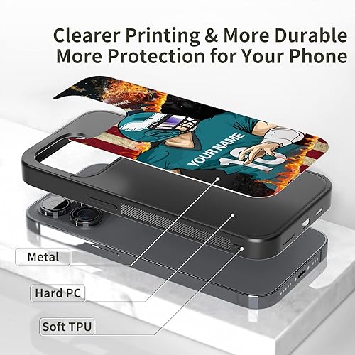 Miniatura 3 de Fundas personalizadas para teléfono de fútbol con diseño de camiseta para hombres y hombres iPhone 7 8 11 12 13 14 Pro Max Plus Mini Xr SE Samsung Z