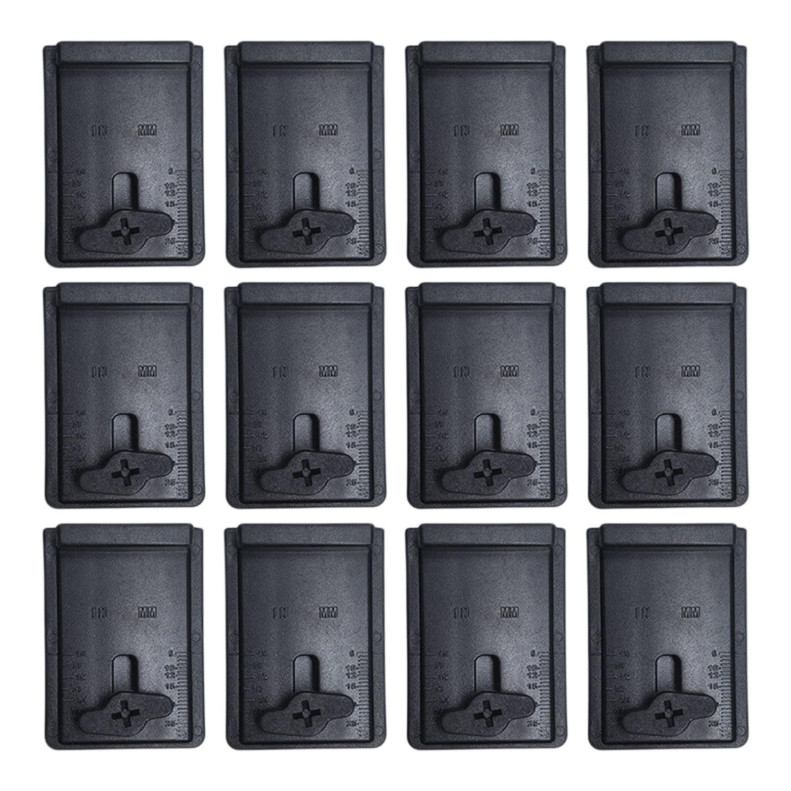 12Pcs Flooring Spacers 1/4 to 1Inch (6-25Mm) Adjustable Stable Wide Base Professional Laminate Wood Plank Floor Floor Leveling