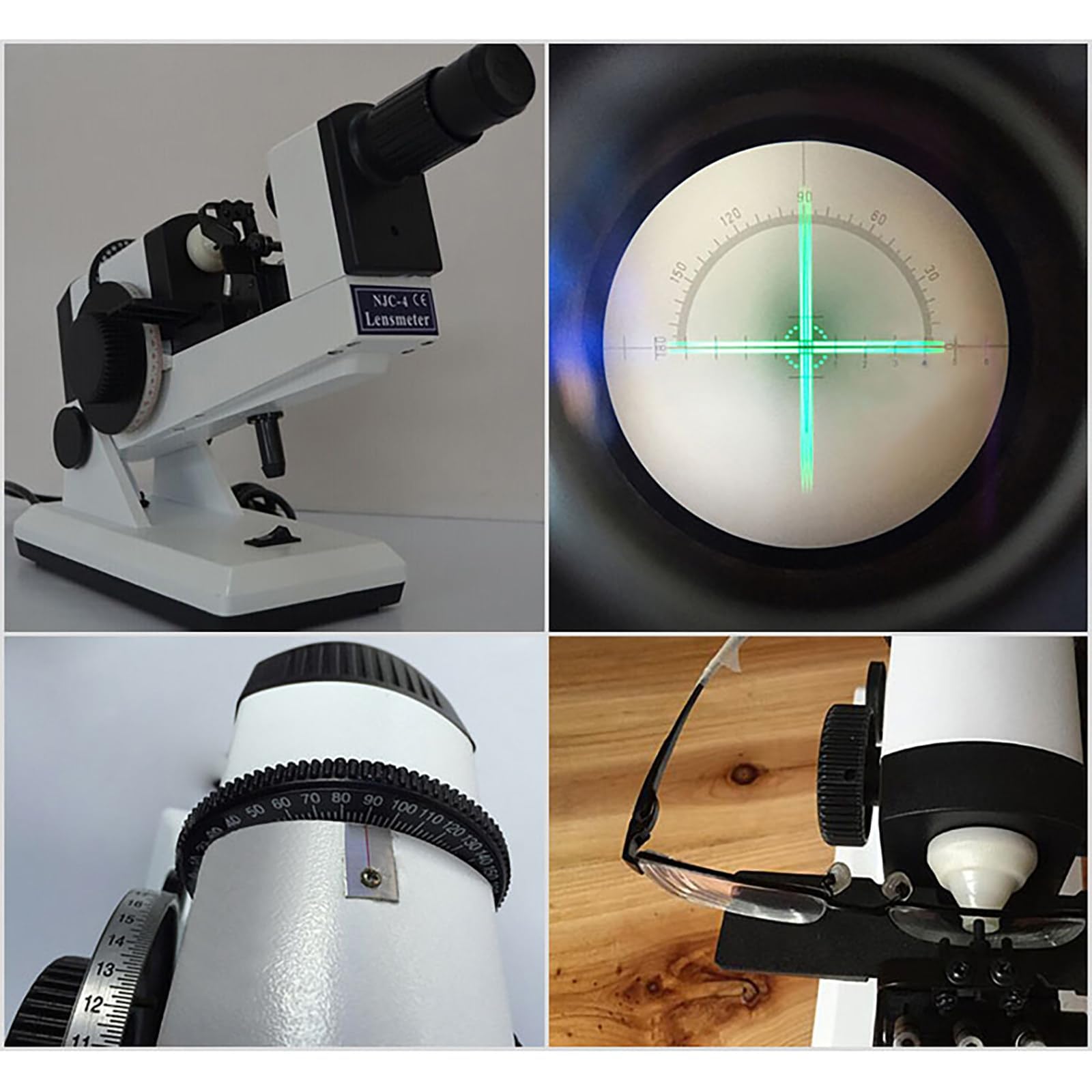 Ręczny obiektywomierz do obiektywu, obiektywometr optyczny do precyzyjnych pomiarów okularów, ręczny przyrząd do optometrii koła