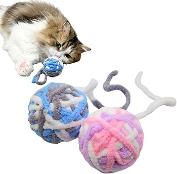 Amazon | Pawsible にゃんころボール猫用おもちゃ 鈴入り毛糸ボール Amazon | Pawsible にゃんころボール猫用おもちゃ 鈴入り毛糸ボール