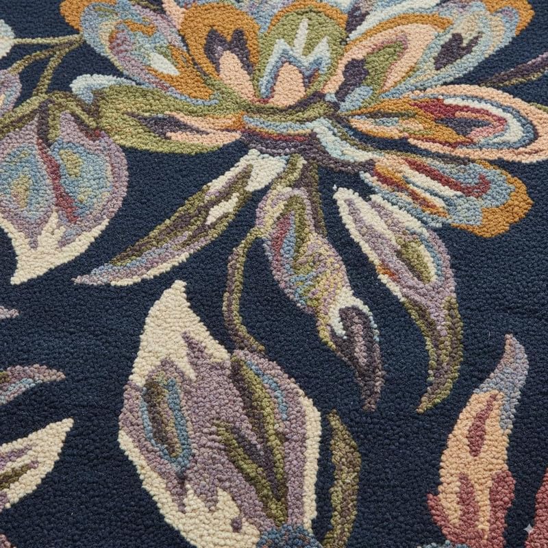 Image of Modern Abstract Hand Tufted Wool Floor Carpet for Home decore Living Room|Home and Bedroom & Hall 12x15feet (360 x 450cm) Blue H20