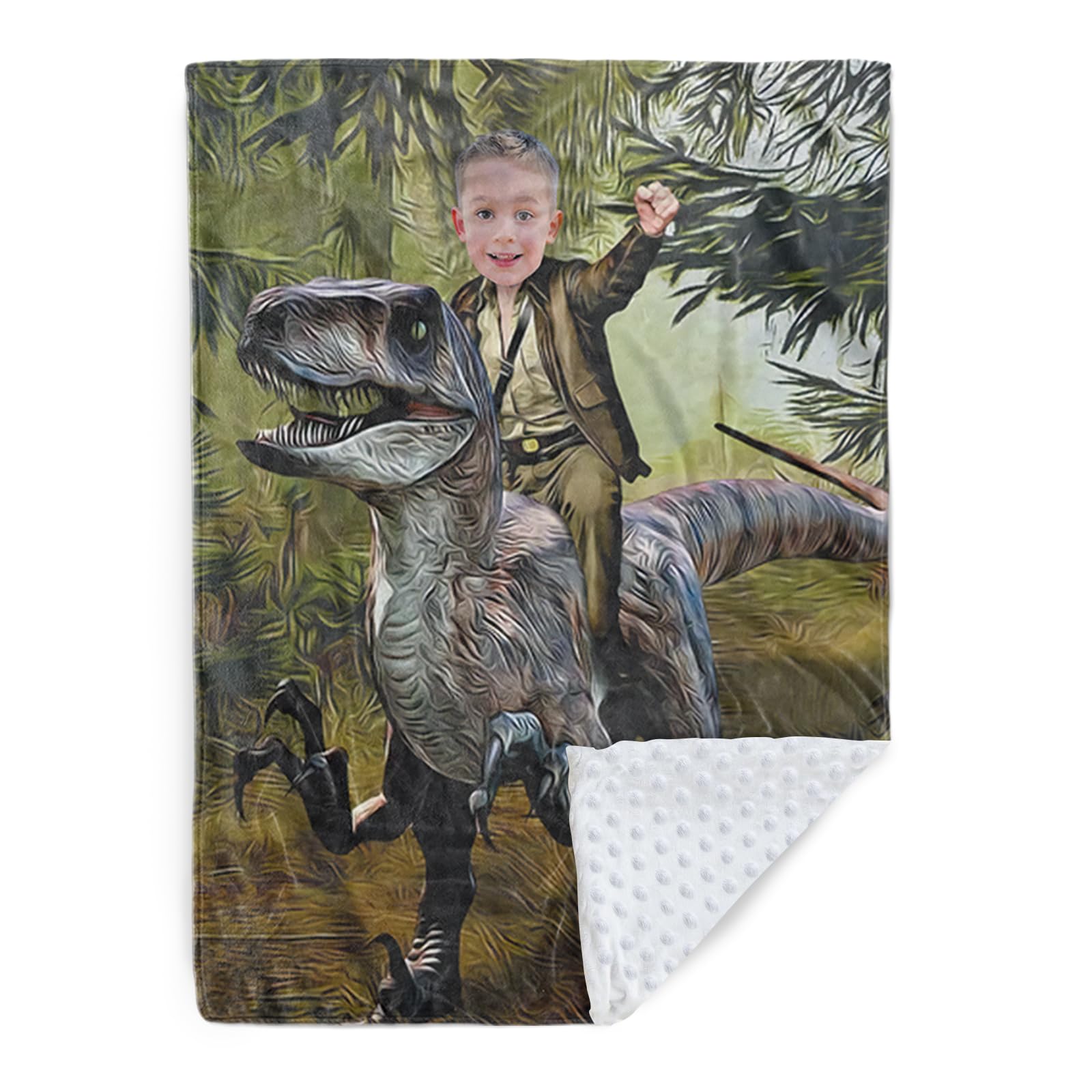 Duckbe Soccer Plush Blanket - Personalized Minky & Flannel Throw For Kids, Boys & Girls Gift