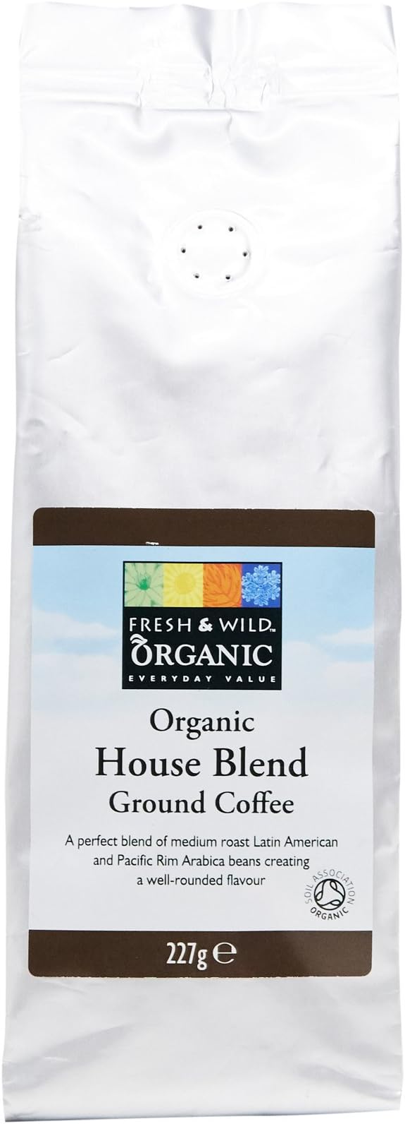 Fresh & Wild Organic House Blend Ground Coffee, 227 g