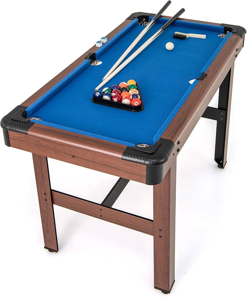 Amazon.co.jp: GYMAX ビリヤード台 家庭用 ビリヤードテーブル 幅122cm