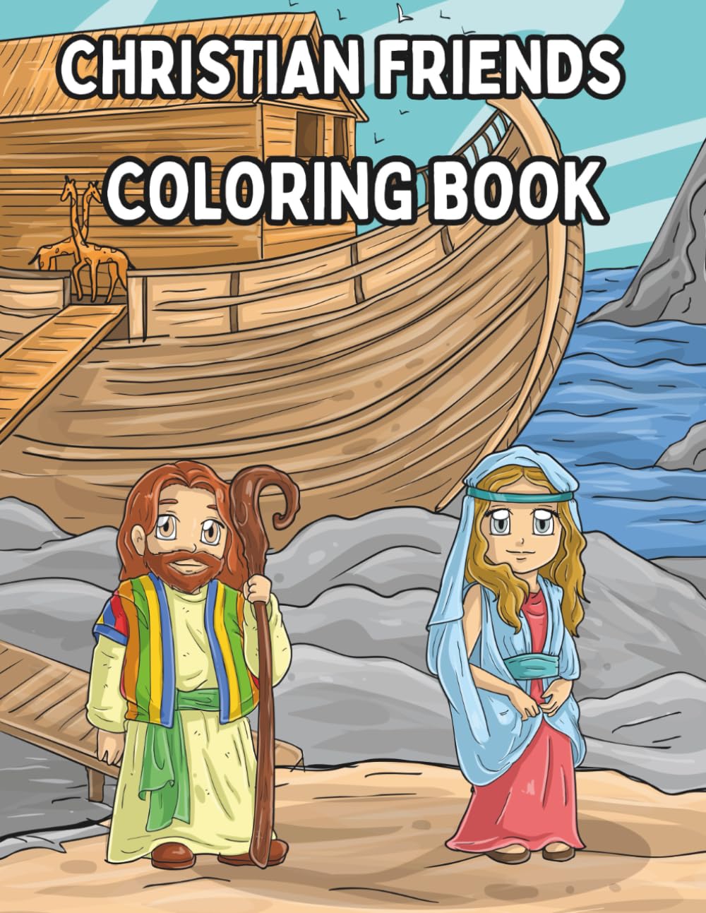 Christian Friends Coloring Book: Faith-Filled Coloring Pages For Kids And Adult's