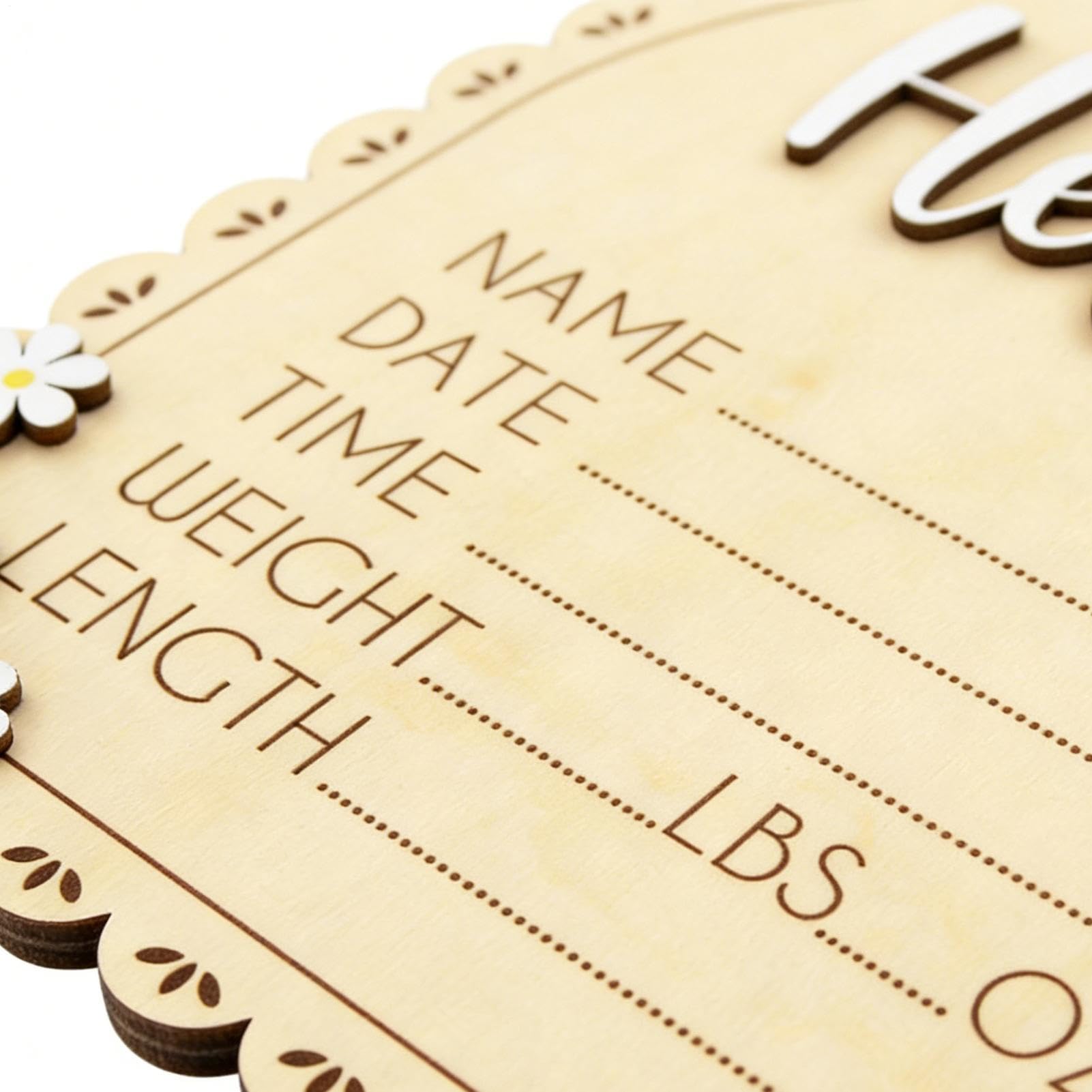 Cartello Annuncio Nascita Decorativo Nome in Legno Targhetta Ricordo
