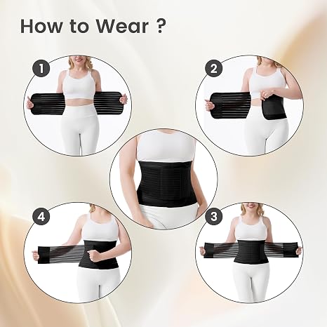 Trendyline Postpartum Belly Wrap for Women: Abdominal Binder Support