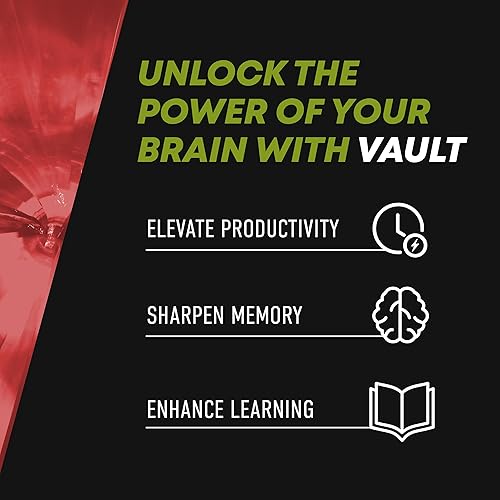 Miniatura 6 de VAULT Bebida energética cerebral sin cafeína, nootrópico para el enfoque mental, agudeza, memoria y tiempo de reacción, sin choques ni nerviosismo,