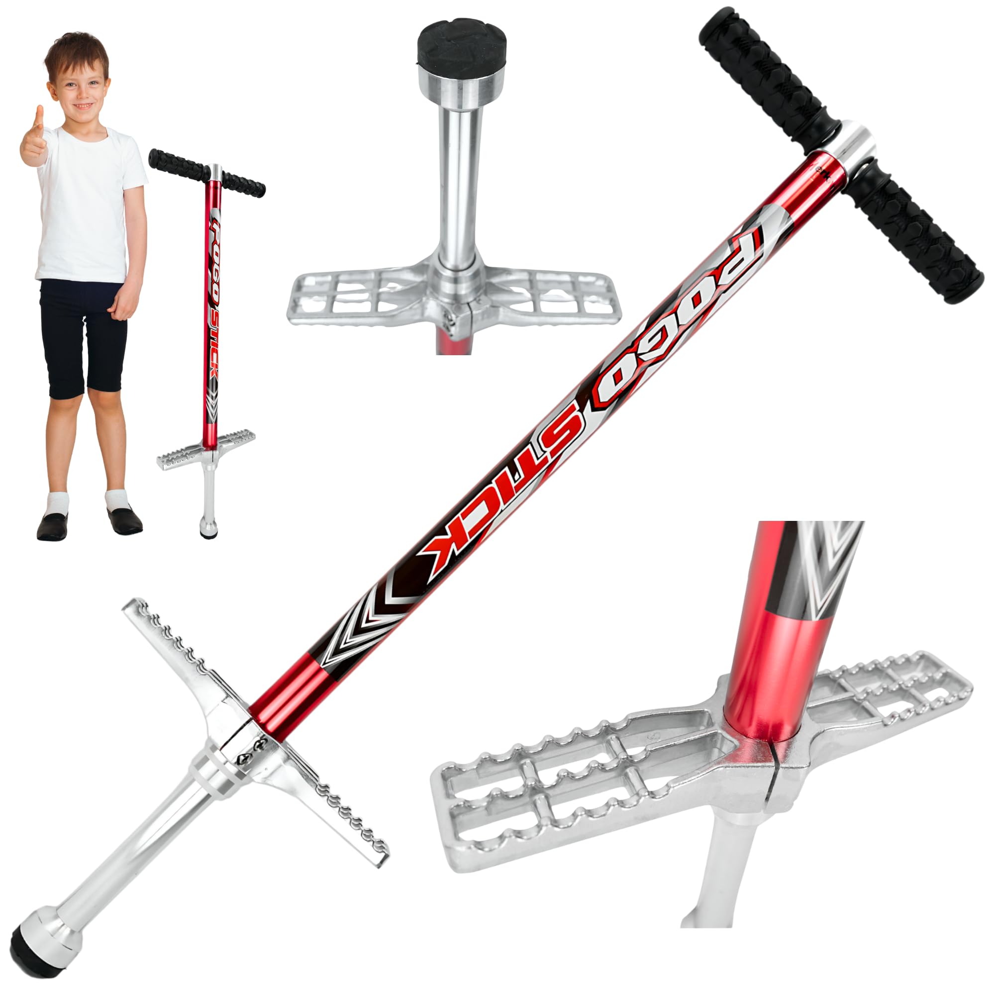 Pogo Stick, Skoczek Do Skakania, Drążek Do Skakania, Gumowe rączki, Waga do 70 kg
