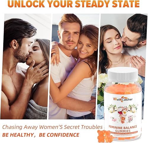 Miniatura 6 de Gomitas de equilibrio femenino prémium para mujer, gomitas probióticas de piña hawaiana para equilibrio del pH, salud vaginal y apoyo inmunológico,