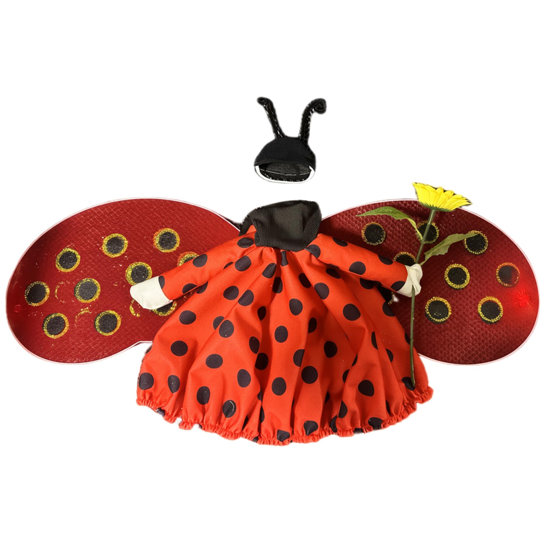 Costume abeille avec tournesol pour vêtement d'oie de jardin 24 pouces