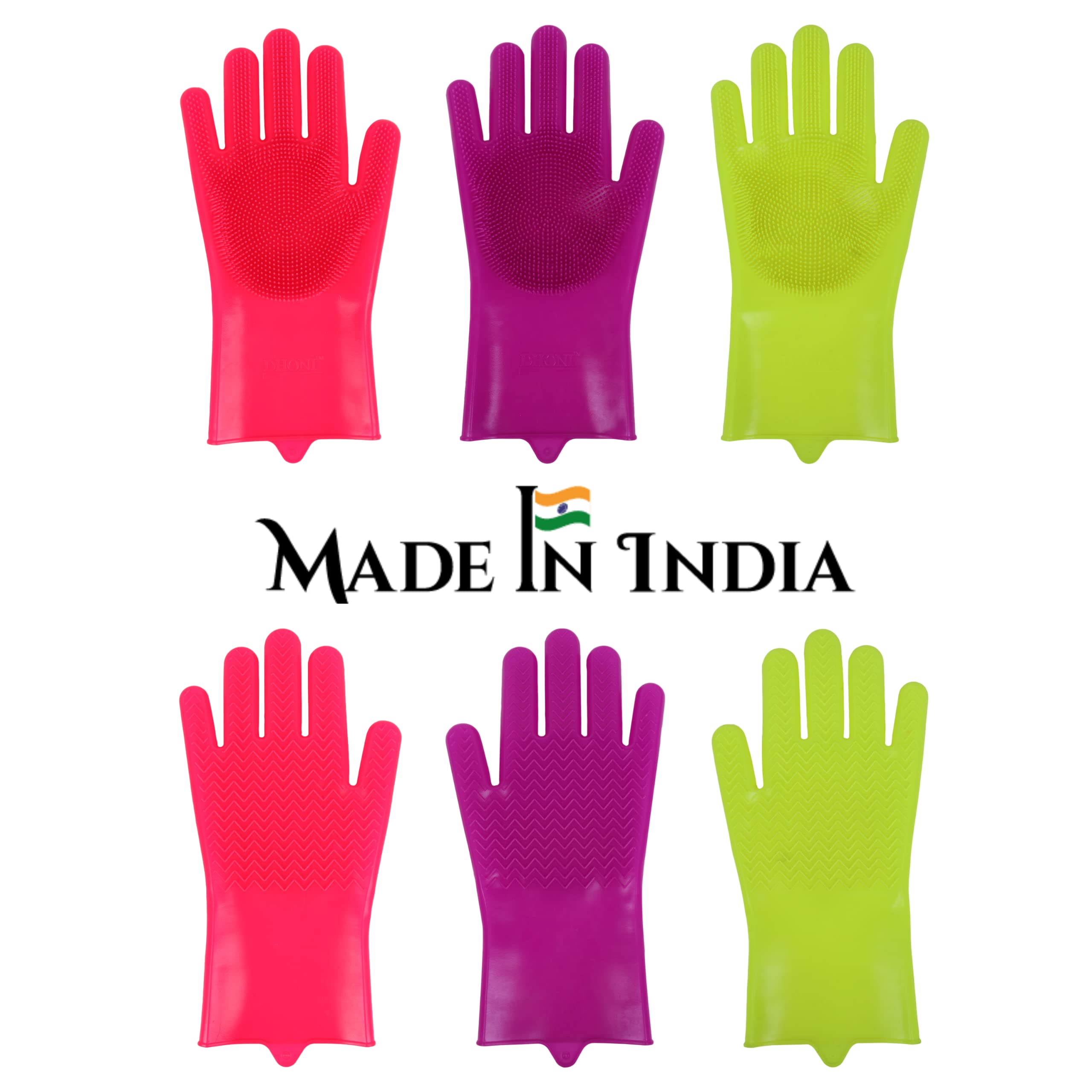DHONI Multipurpose Cleaning Hand Gloves For Kitchen Dishwashing Utensils, gloves for washing utensils, dishwashing gloves, dishwash hand gloves kitchen, dishwashing gloves with scrubber, Magic Silicone Dish Washing Gloves, Silicon Cleaning Gloves, Si (B09RH7S2GR) Amazon Price History, Amazon Price Tracker